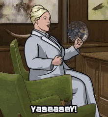 archer yay excited pam yes