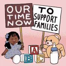 Our Time Is Now Is To Support Families American Families Plan GIF - Our Time Is Now Is To Support Families American Families Plan National Child Care GIFs