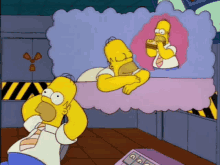 Homer Simpson Day Dream GIF - Homer Simpson Day Dream The Simpsons GIFs