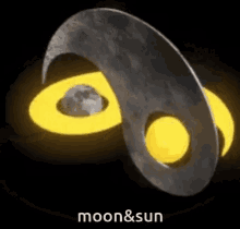 Moon And Sun Circling GIF - Moon And Sun Circling Yin And Yang GIFs