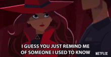 I Guess You Just Remind Me Of Someone I Used To Know Gina Rodriguez GIF - I Guess You Just Remind Me Of Someone I Used To Know Gina Rodriguez Carmen Sandiego GIFs