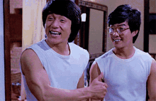 Jackie Chan Wheels On Meals GIF - Jackie Chan Wheels On Meals Thumbs Up GIFs
