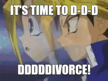 Yugioh Divorce GIF - Yugioh Divorce Its Time GIFs