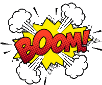 Boom Comic Text Sticker - Boom Comic Text Stickers