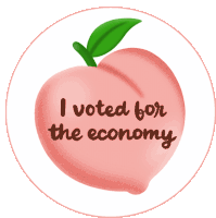 I Voted For The Economy Economical Sticker - I Voted For The Economy Economy Economical Stickers