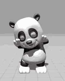 panda panfu cute dance chicken dance