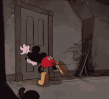 mickey mouse locked out locked door
