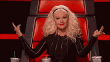 The Voice Christina Aguilera GIF - The Voice Christina Aguilera Pick Me GIFs