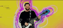 Electric Guitar Playing Music GIF - Electric Guitar Playing Music Colorful GIFs
