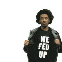 We Fed Up Bobby Sessions Sticker - We Fed Up Bobby Sessions The Hate U Give Song Stickers