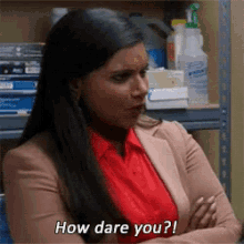 Mindy Kaling Rude GIF - Mindy Kaling Rude How Dare You GIFs