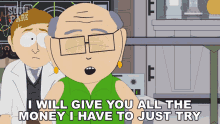 I Will Give You All The Money I Have To Just Try Herbert Garrison GIF - I Will Give You All The Money I Have To Just Try Herbert Garrison South Park GIFs