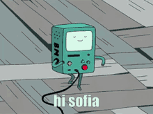 Hi Sofia Bmo Adventure Time GIF - Hi Sofia Sofia Bmo Adventure Time GIFs