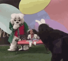 Easter Bunny Terrified GIF - Easter Bunny Terrified Scared Kids GIFs