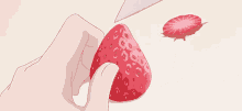 Cutting Strawberry GIF - Cutting Strawberry Anime GIFs