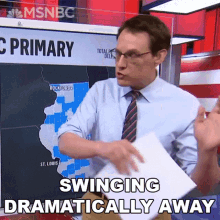 Swinging Dramatically Away Steve Kornacki GIF - Swinging Dramatically Away Steve Kornacki Election GIFs