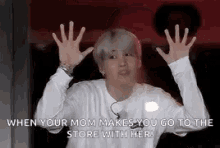 suga yoongi when your mom makes you go to the store with her scared run