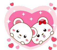 Kawaii Love Sticker - Kawaii Love Bear Stickers
