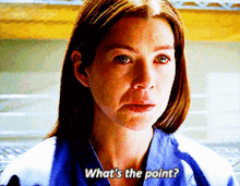 Greys Anatomy Meredith Grey GIF - Greys Anatomy Meredith Grey Whats The Point GIFs