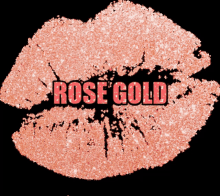 Rose Gold Kiss Mark GIF - Rose Gold Kiss Mark Glitter GIFs