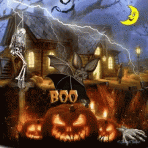 Boo Skeleton GIF - Boo Skeleton Happy Halloween GIFs