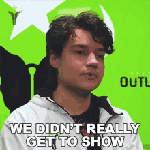 We Didnt Really Get To Show Hydration GIF - We Didnt Really Get To Show Hydration Outlaws GIFs