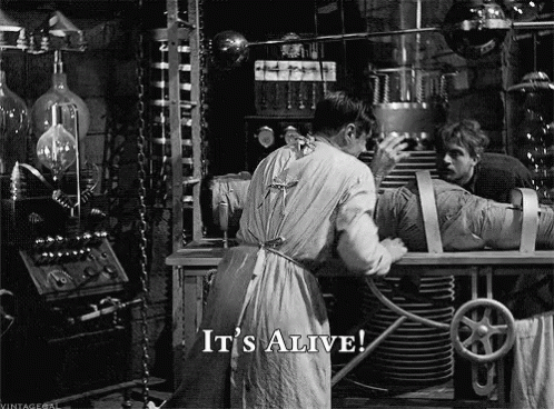Frankenstein Its Alive GIF - Frankenstein Its Alive Happy - Discover &  Share GIFs