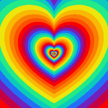 Rainbow Heart Hearts GIF - Rainbow Heart Hearts Love GIFs