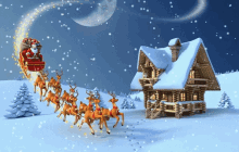 Sleigh Santa Claus Is Coming To Town GIF - Sleigh Santa Claus Is Coming To Town Reindeer GIFs