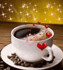 Coffee Cup GIF - Coffee Cup Hearts GIFs