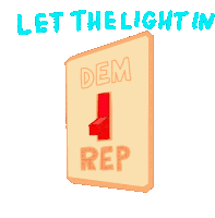 Let The Light In Democrat Sticker - Let The Light In Democrat Republican Stickers