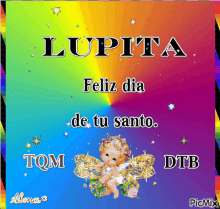Lupita Angel GIF - Lupita Angel Feliz Dia De Tu Santo GIFs
