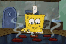 Spongebob Cooking GIF - Spongebob Cooking Krabby Patty GIFs