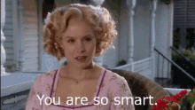 You Are So Smart Blonde Coplimenting You GIF - You Are So Smart Blonde Coplimenting You Woman Complimenting You GIFs