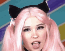 Belle Delphine Tongue Out GIF - Belle Delphine Tongue Out Licking GIFs