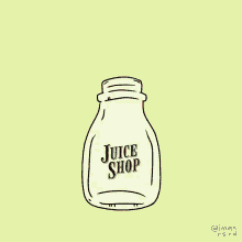 juice shop filled in juice bottle
