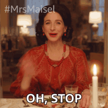 Oh Stop Rose Weissman GIF - Oh Stop Rose Weissman The Marvelous Mrs Maisel GIFs