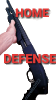Home Defense Pistol Grip Sticker - Home Defense Pistol Grip Shotgun Stickers