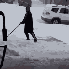 Funny Snow Shoveling GIFs | Tenor