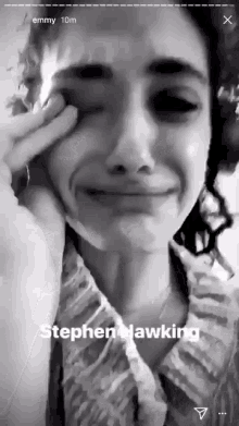 Crying Sad GIF - Crying Sad Stephen Hawking GIFs