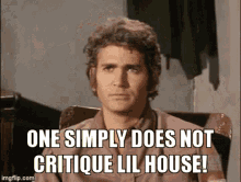 Bonanza One Simply Does Not Critique Lil House GIF - Bonanza One Simply Does Not Critique Lil House Critique GIFs