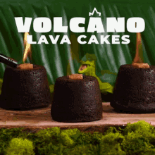 Volcano Lava Cakes Lava Cupcakes GIF - Volcano Lava Cakes Lava Cupcakes Brown Sugar GIFs