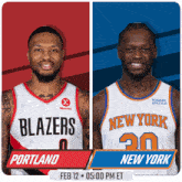 Portland Trail Blazers Vs. New York Knicks Pre Game GIF - Nba Basketball Nba 2021 GIFs