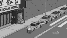 Trying To Get A Taxi In A City GIF - Homer Simpson The Simpsons Taxi GIFs