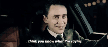 Know What Im Saying Tom Hiddleston GIF - Know What Im Saying Tom Hiddleston Loki GIFs