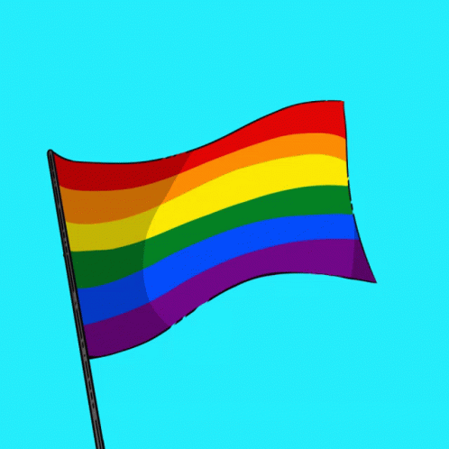 waving comunist gay flag gif