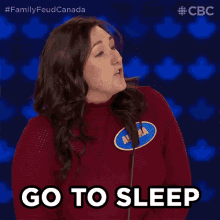 Go To Sleep Family Feud Canada GIF - Go To Sleep Family Feud Canada Go To Bed GIFs