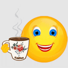 Emoji Emoticon GIF - Emoji Emoticon Coffee GIFs
