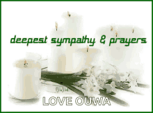 sympathy prayers candle