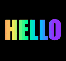 Hello Rainbow Colors GIF - Hello Rainbow Colors Greetings GIFs